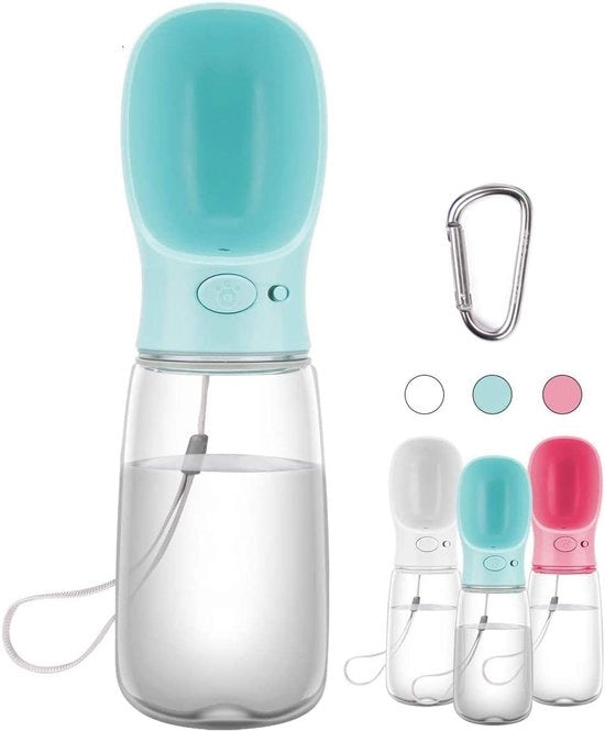 Flessa Portatile per Cani - Ideale per Viaggi e Escursioni, 550 ml, Impermeabile