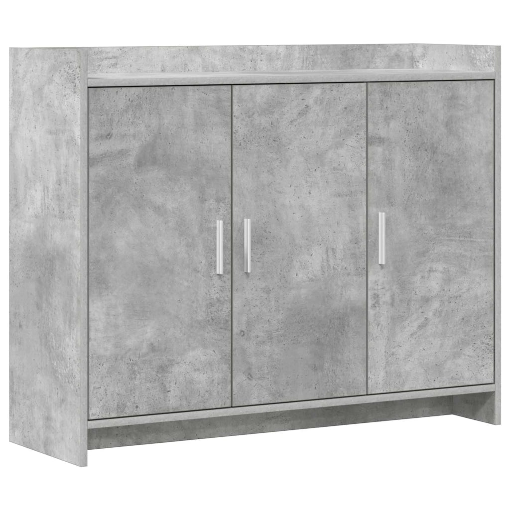 Credenza Grigio Cemento 98,5 x 33 x 80 cm Legno ingegnerizzato 8011126