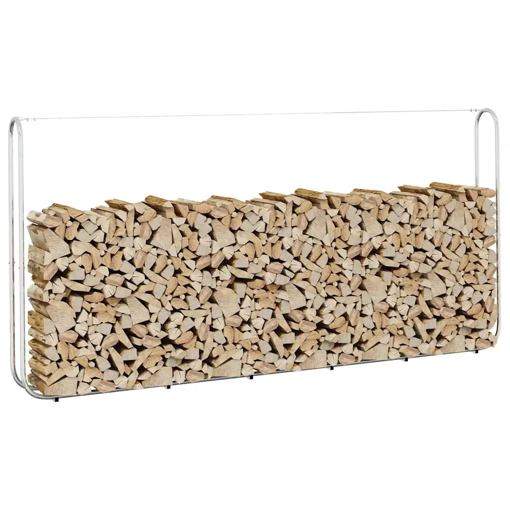 Rastrelliera per Legna 300x25x150 cm in Acciaio Zincato 4100707