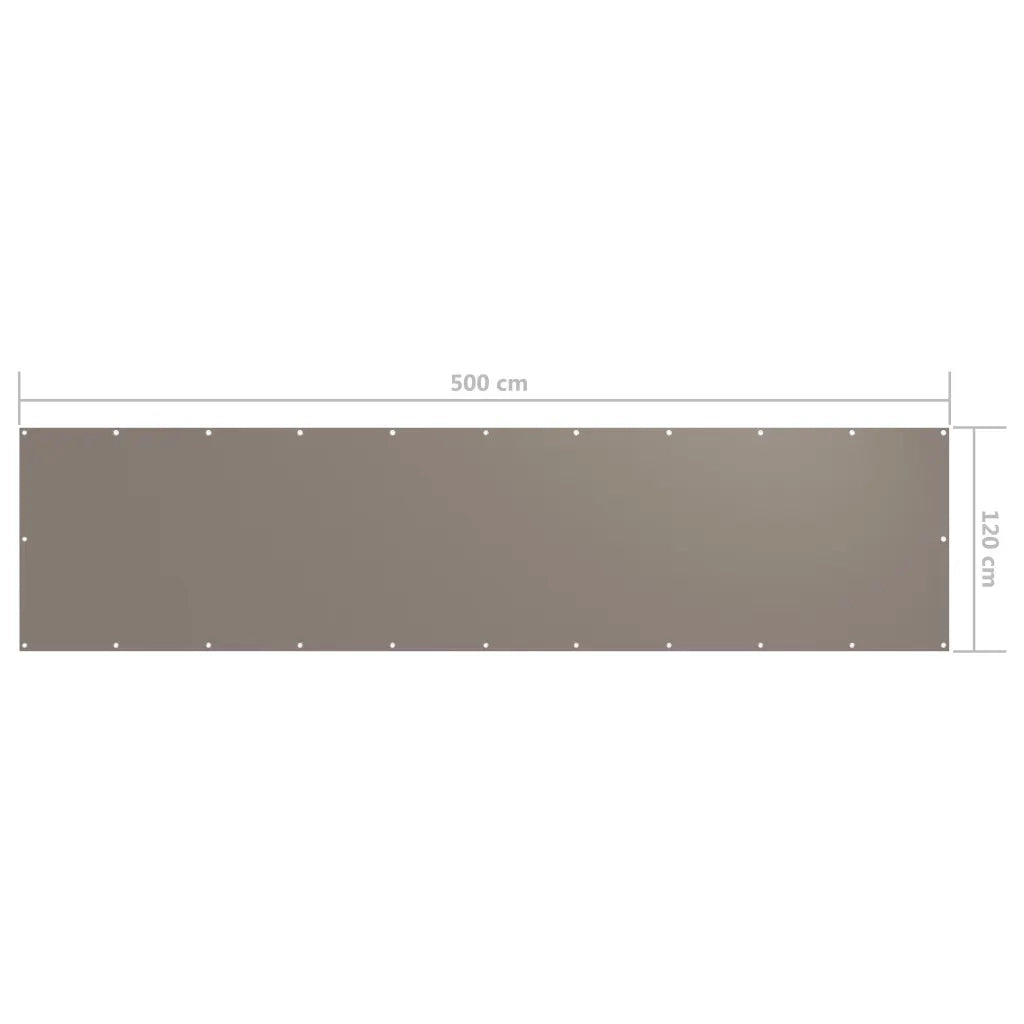 Paravento da Balcone-Divisorio-Divisorio Talpa 120x500 cm Tessuto Oxford