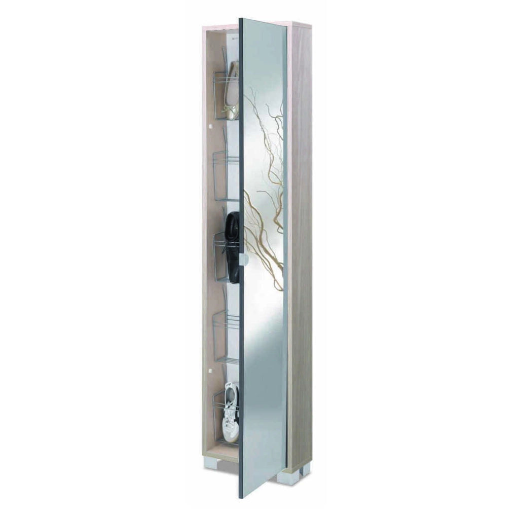 SCARPIERA OLMO 43X18XH190CM A SPECCHIO