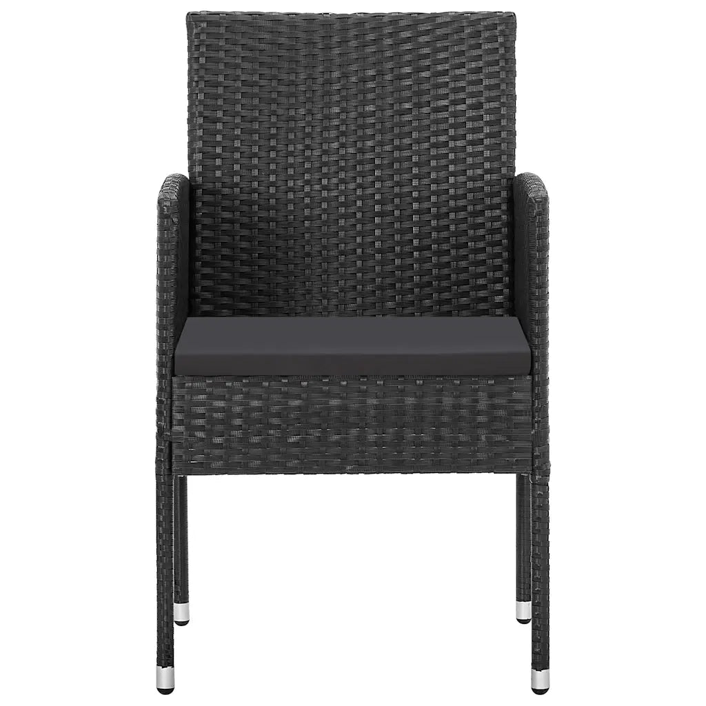 Set da Pranzo da Giardino 9 pz Nero 3067931