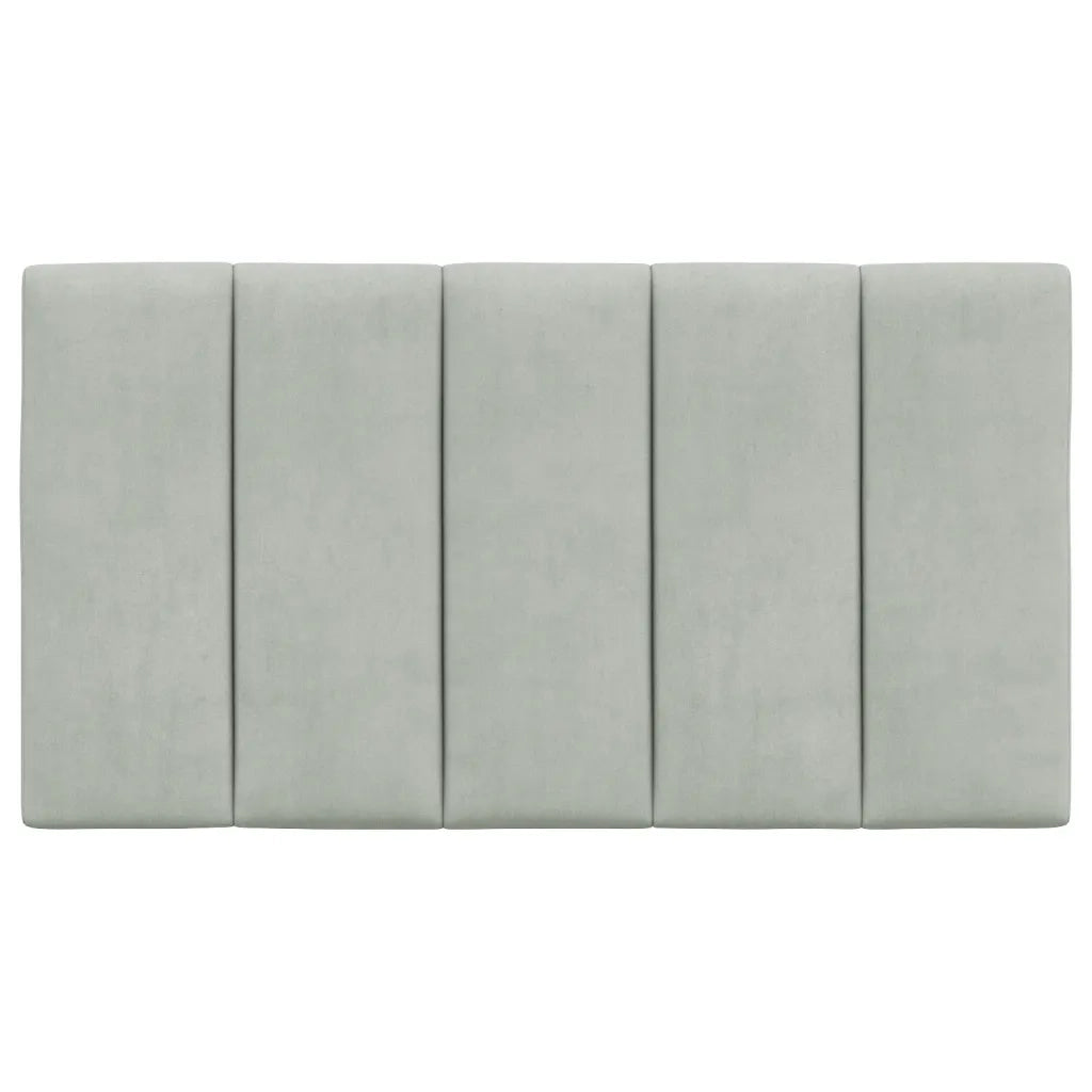 Cuscino Testiera Hanko Grigio Chiaro 80 cm in Velluto 374643