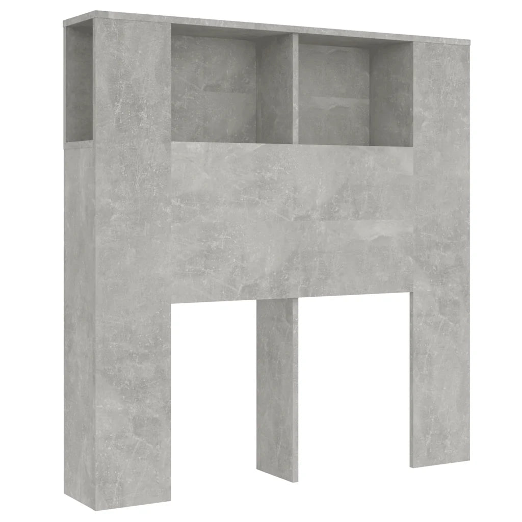 Testiera | Testata con Scomparti Grigio Cemento 100x18,5x102,5cm