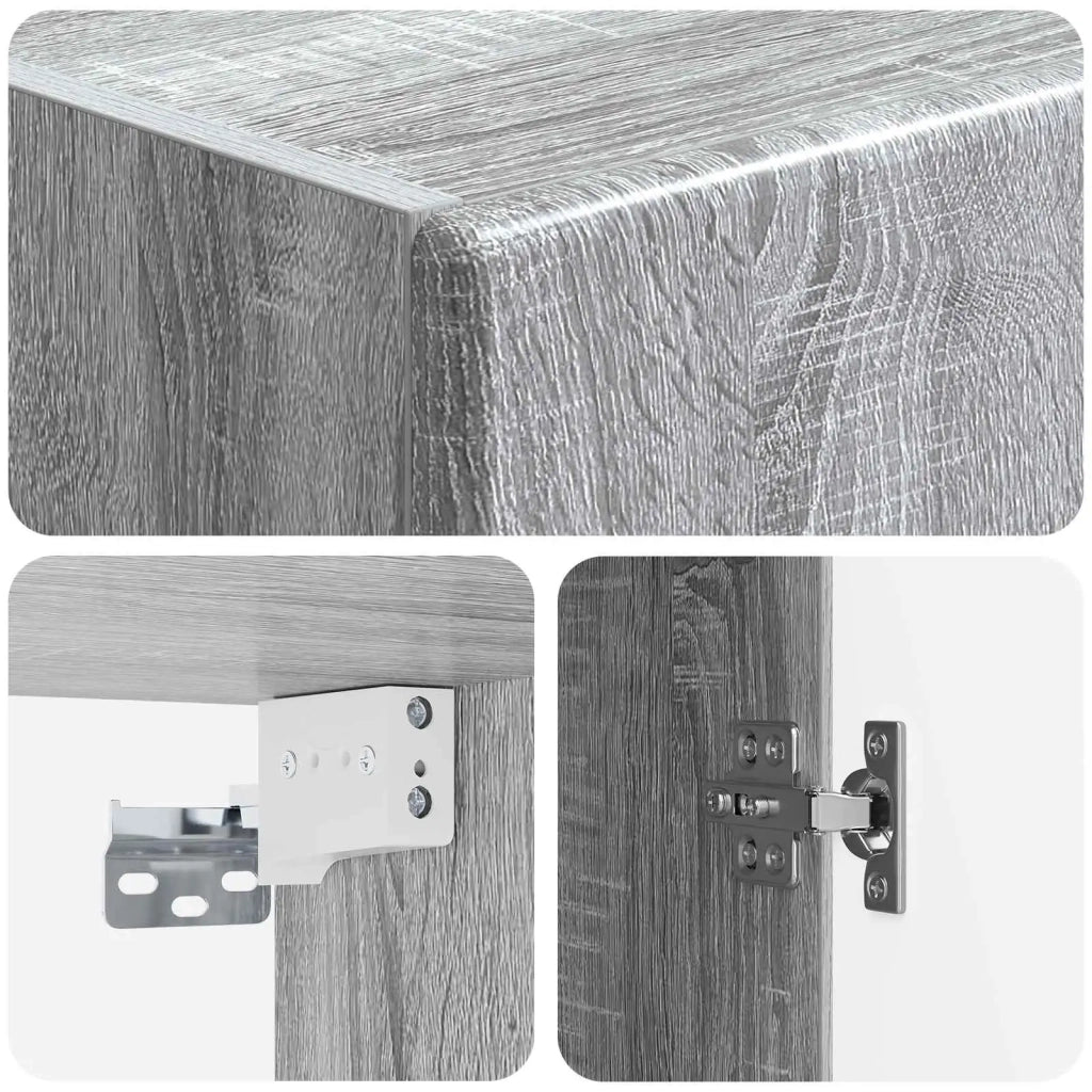 Mobiletto a muro 33 x 34,5 x 90 cm Legno ingegnerizzato 899101