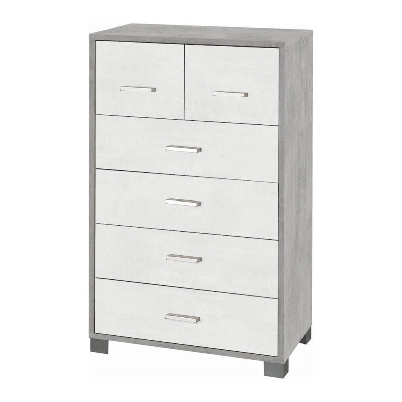 Mobile 4+2 Cassetti Kit Cemento cm 70x41x112h - Sarmog
