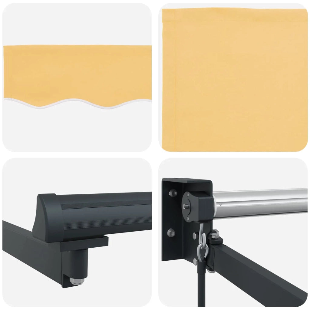 Tenda retrattile Sabbia 3 x 2,5 m 100% Poliestere e Alluminio 3425863
