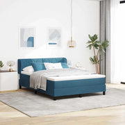 Letto a molle con testiera Blu scuro 140 x 190 cm Velluto 3340440