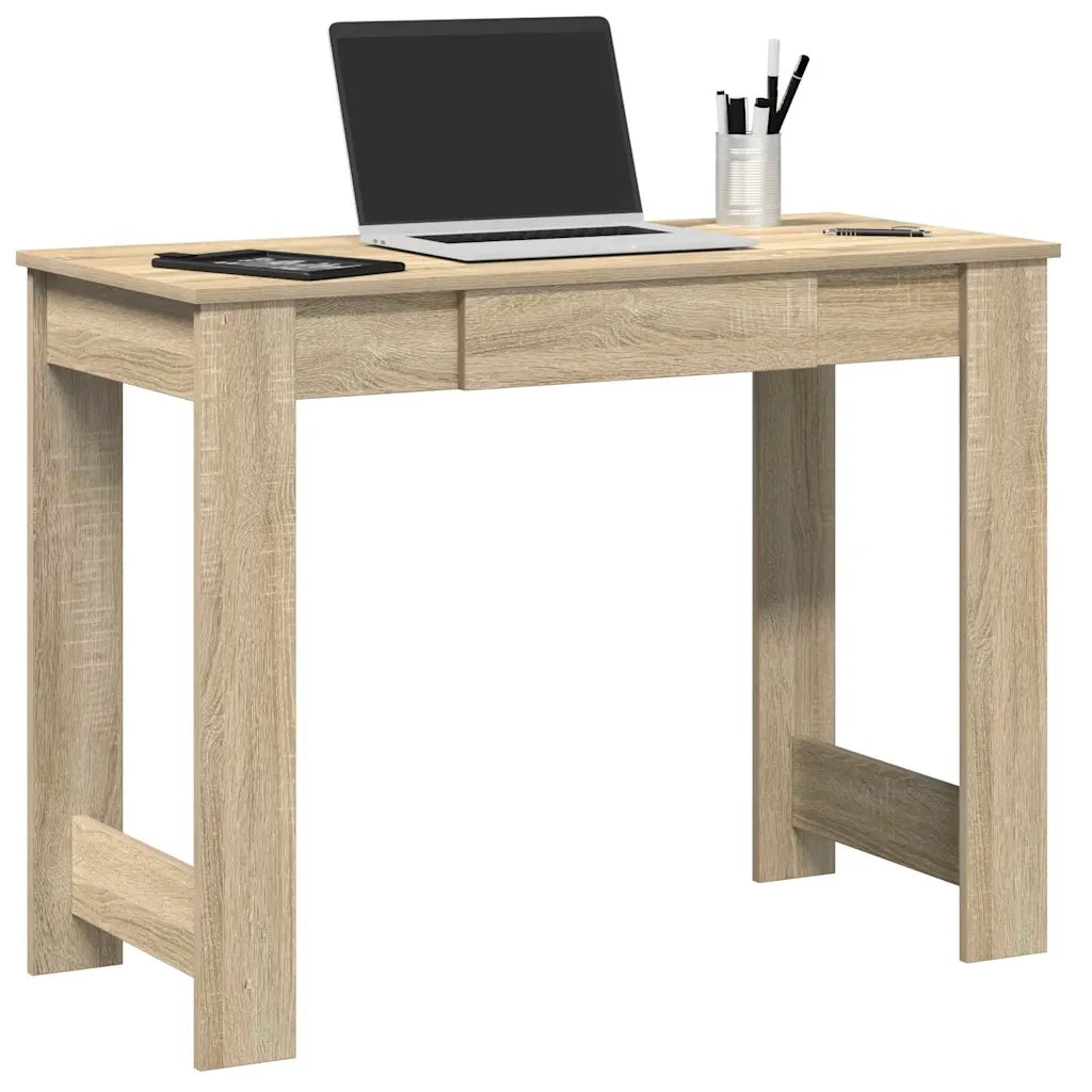 Scrivania | Tavolo da Ufficio Rovere Sonoma 100x45x75 cm in Legno Multistrato