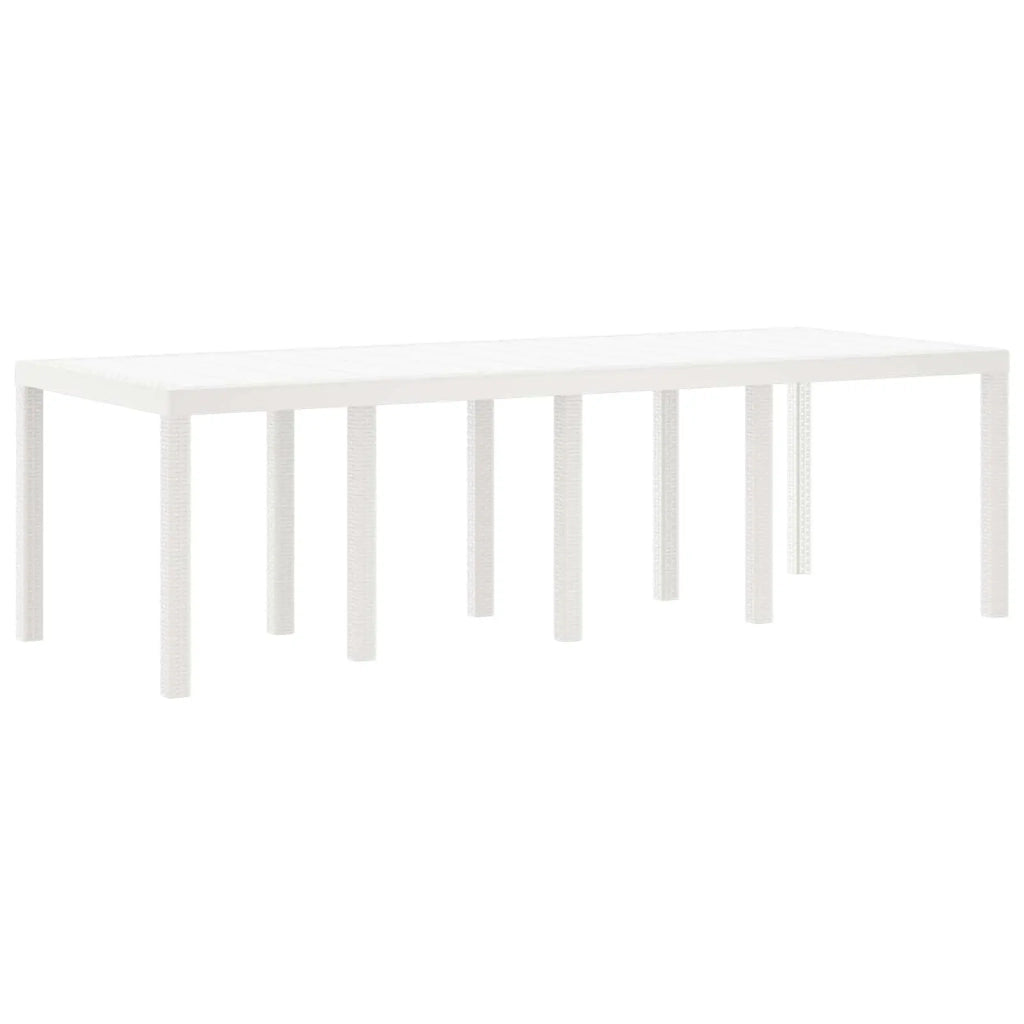 Set da Pranzo per Giardino 11 pcs Bianco Polipropilene 3378604