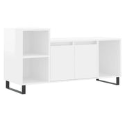 Mobile TV | Armadietto TV | Mobile Porta TV Bianco Lucido 100x35x55 cm in Legno Multistrato
