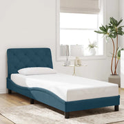 Giroletto senza Materasso Blu 80x200 cm in Velluto 3207891