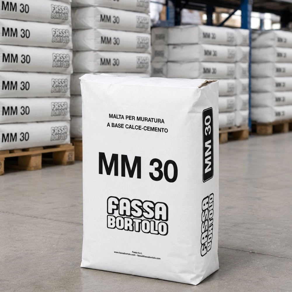 Fassa mm 30 malta cementizia grigia per muratura *** formato 25 kg, confezione 1