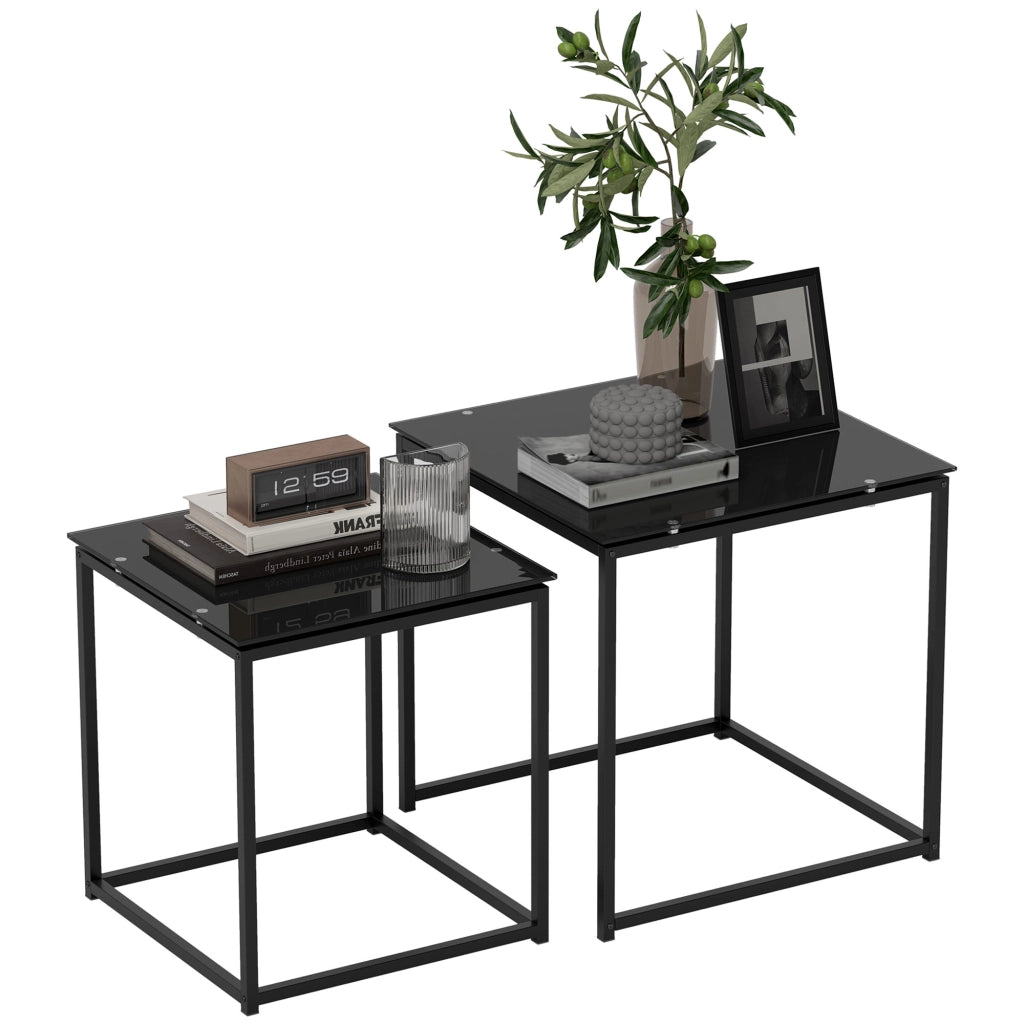 Tavolino moderno ¨C Minimal ¨C nero vetro