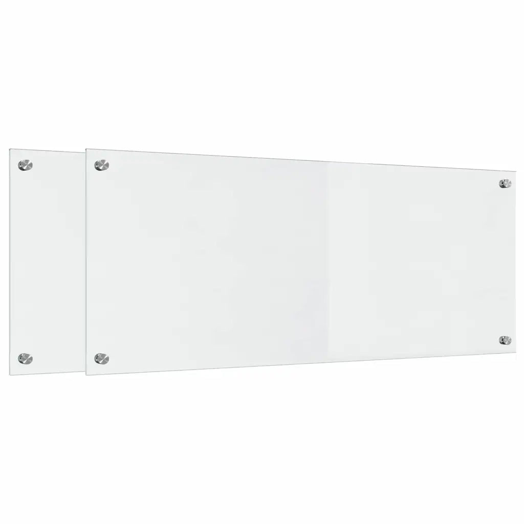Rivestimento da Cucina 2 pz-Set di 2 Paraschizzi per Cucina Trasparente 100 x 40 cm 475383