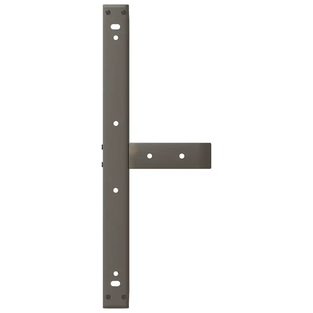 Gambe per Tavolino da Caffè a Forma di T 2 pz Nere 70x25x(30-31) cm Acciaio 4013019