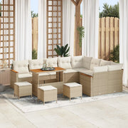 Set Divano da Giardino 13 pcs Beige polyrattan 3362961