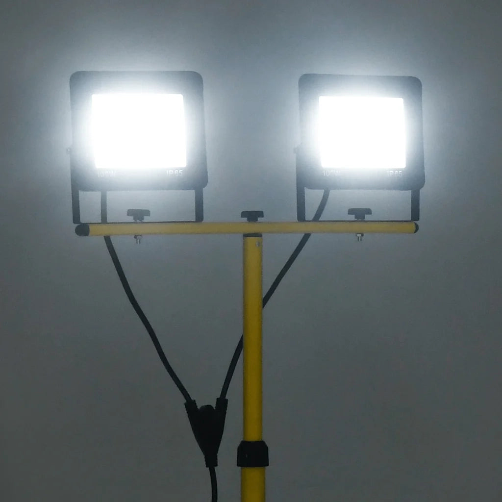 Faretto a LED con Treppiede 2x100 W Bianco Freddo CFW8820789