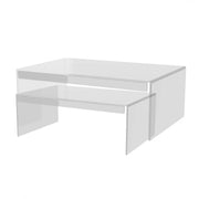 Set 2 Tavolini plexiglass Esposizione