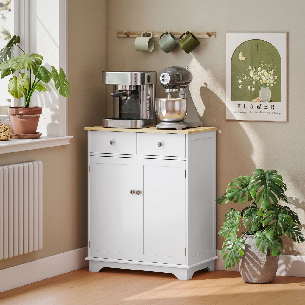 Credenza Bassa ¨C zephmum ¨C Bianco e Legno