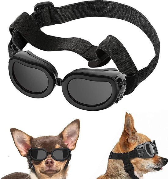 Solegloria per Cani - Protezione UV - Occhiali da Sole per Cani - Occhiali da Sole UV per Cani - Occhiali per Cani Piccoli e Medio Grandi - Protezione UV