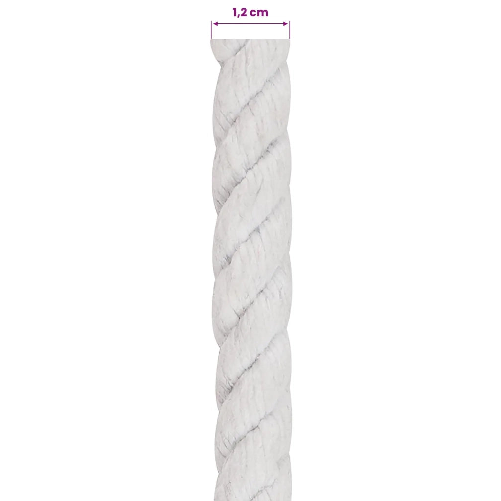 Corda Bianco 1,2 x 1,2 x 2500 cm Cotone 42011862