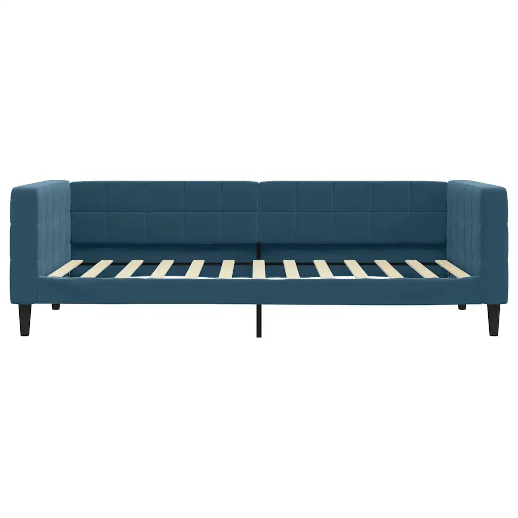 Letto singolo | Letto per adulti | Letto da Giorno Blu 90x200 cm in Velluto