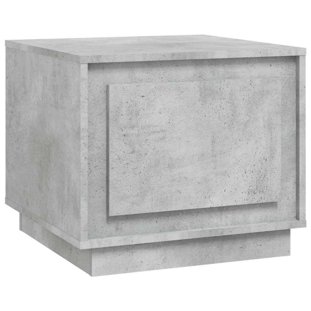 Tavolino da Salotto Grigio Cemento 51x50x44cm Legno Multistrato 819872