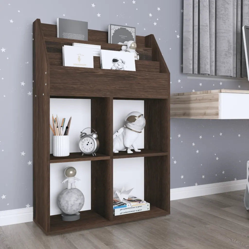 Portariviste per Bambini Rovere Fumo 71x30x114 cm Multistrato 339534