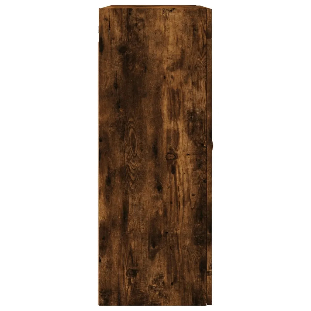 Armadietti a Parete 2 pz Rovere Fumo in Legno Multistrato 3197918