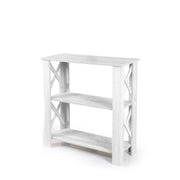 GAIA SCAFFALE IN LEGNO A 3 RIPIANI 80 X 30 X 80 CM COLORE BIANCO