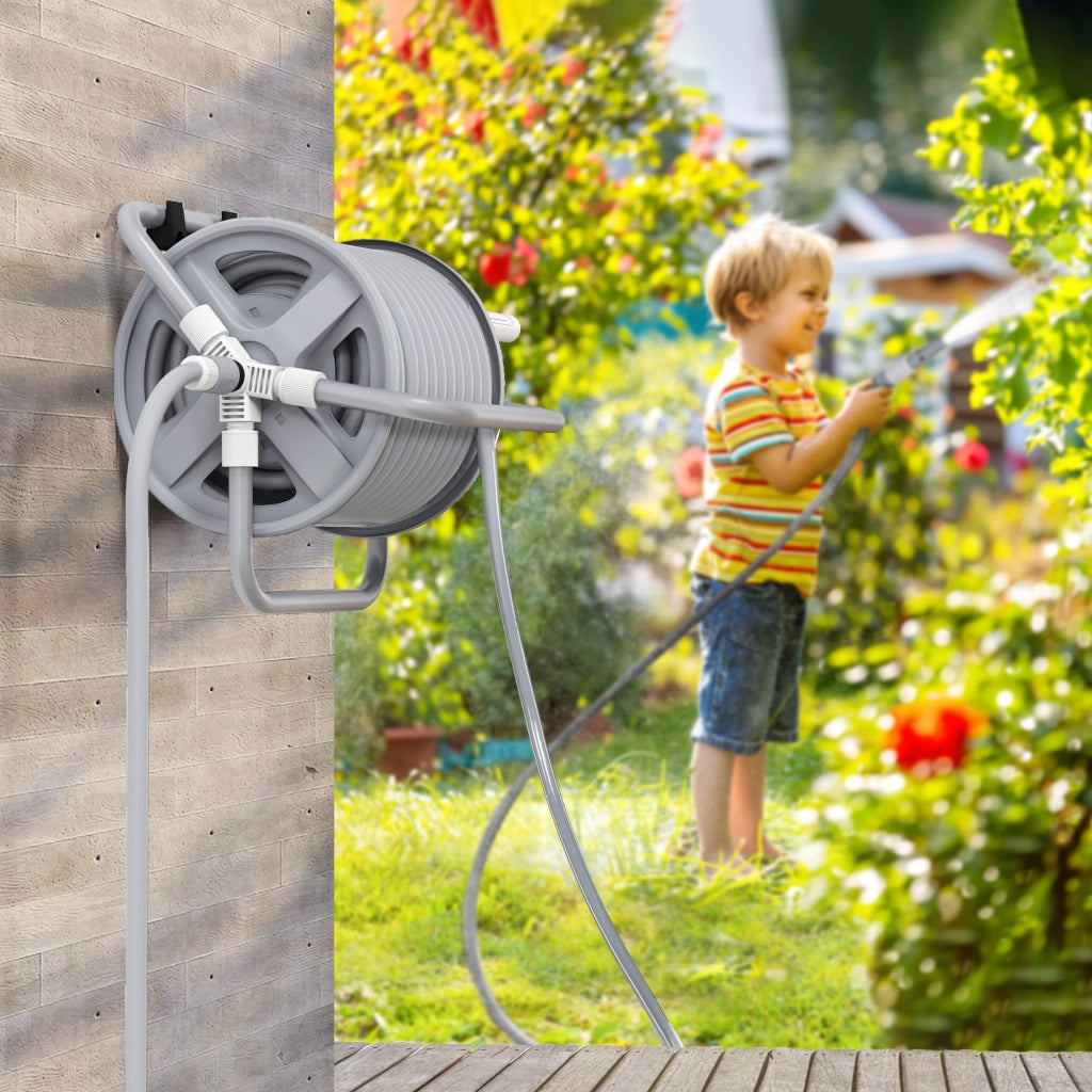 Avvolgitubo da giardino 20m con lancia regolabile ¨C Xylo ¨C kit irrigazione esterno