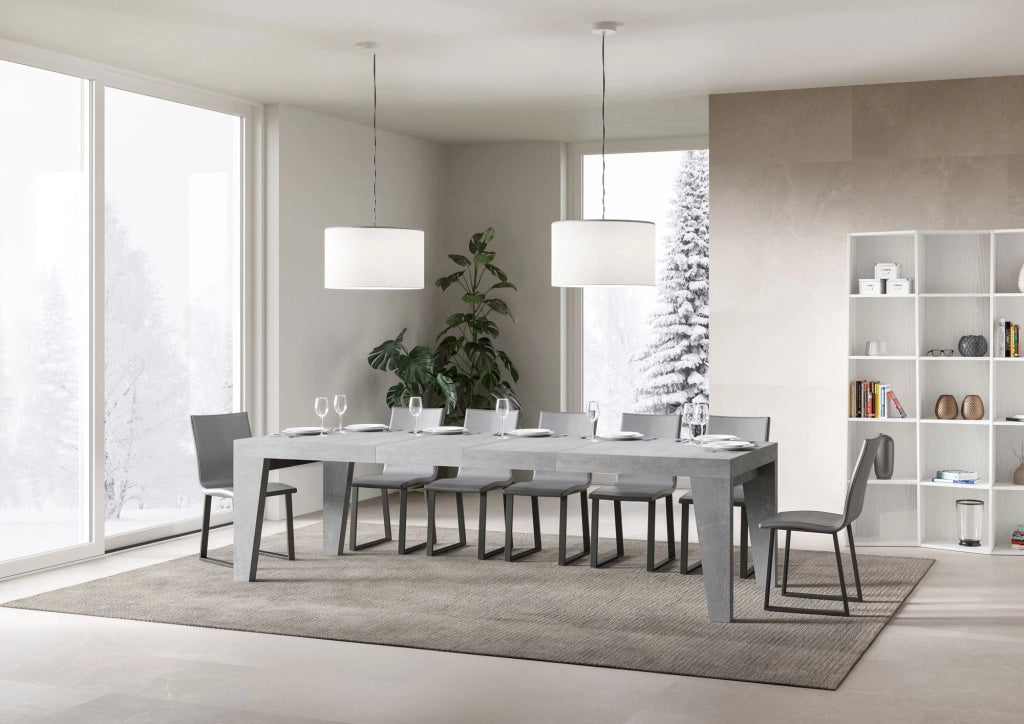 Tavolo Allungabile 160/420x90x77 cm Naxy Premium Cemento