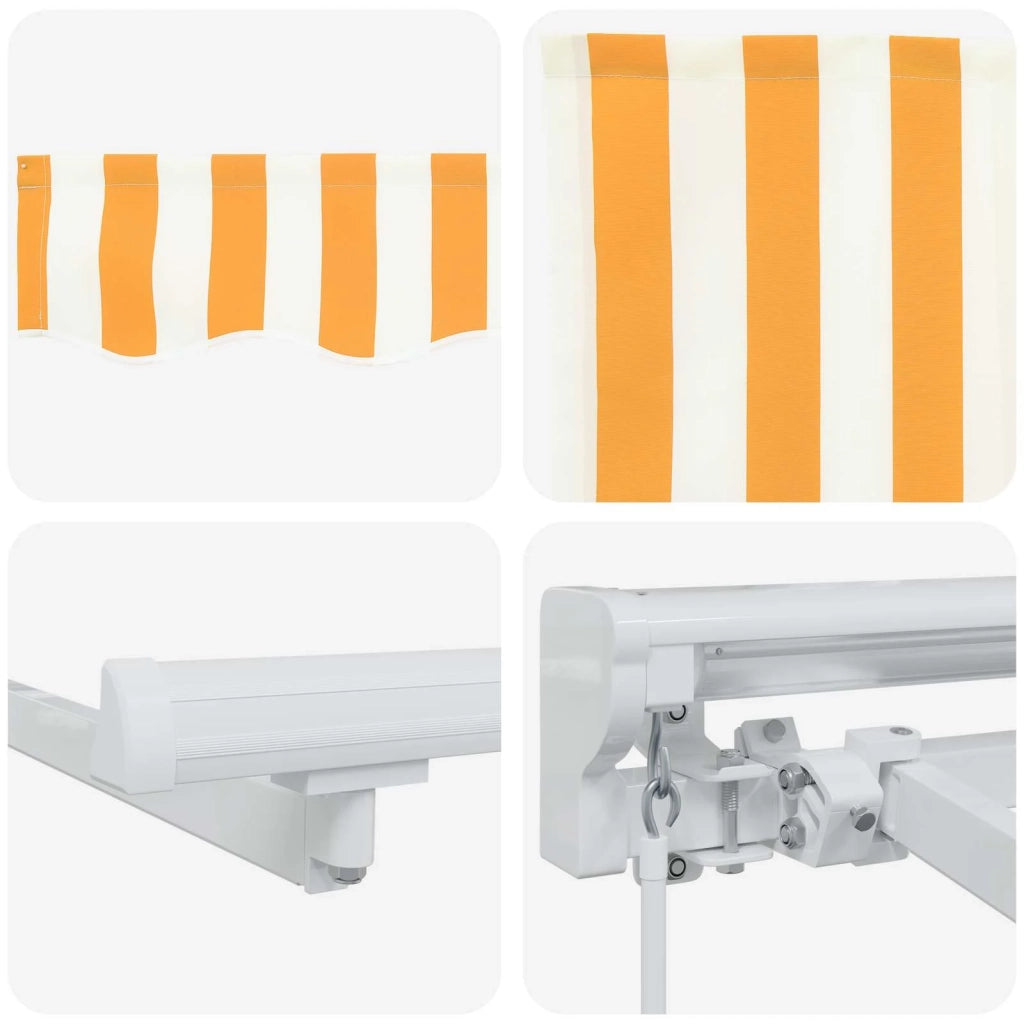 Cornice per Tenda Manuale con LED Giallo e Bianco 3 x 2 m 3420517