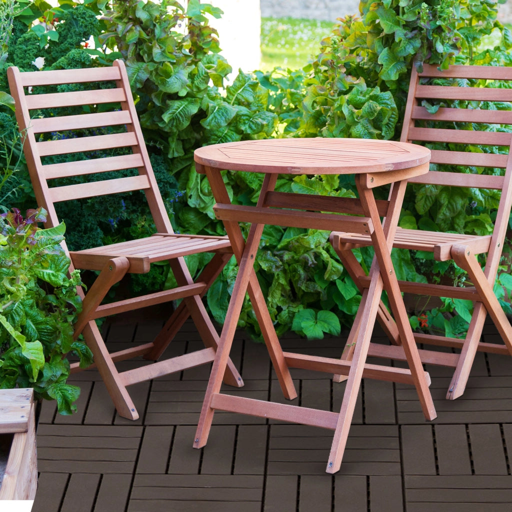 Dalle per Terrazzo ¨C Minimal ¨C 9 Pezzi, Composito, Colore Legno Chiaro