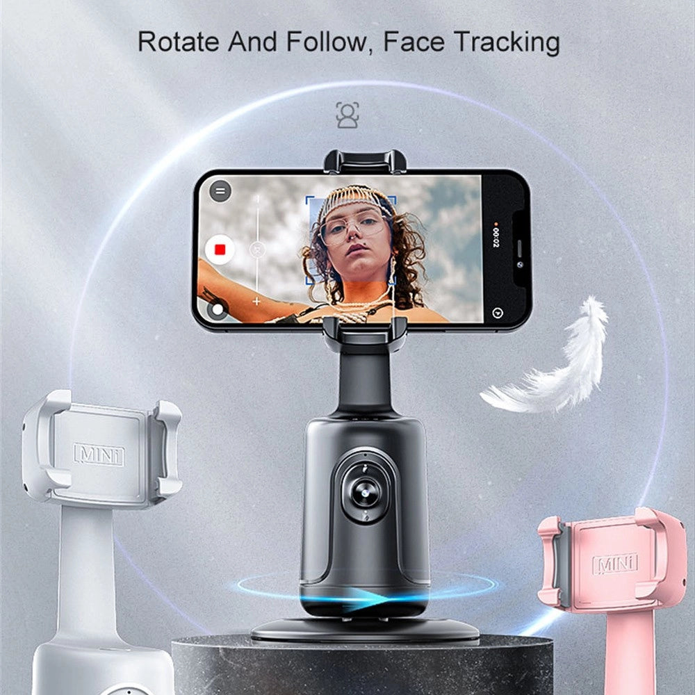 Trade Shop - Stabilizzatore 360° Gimbal Per Video Live Con Rilevamento Volto Automatico -