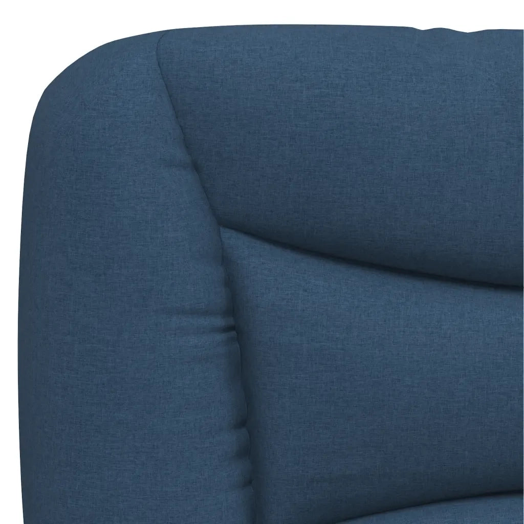 Cuscino Testiera Hvar Blu 140 cm in Tessuto 374582