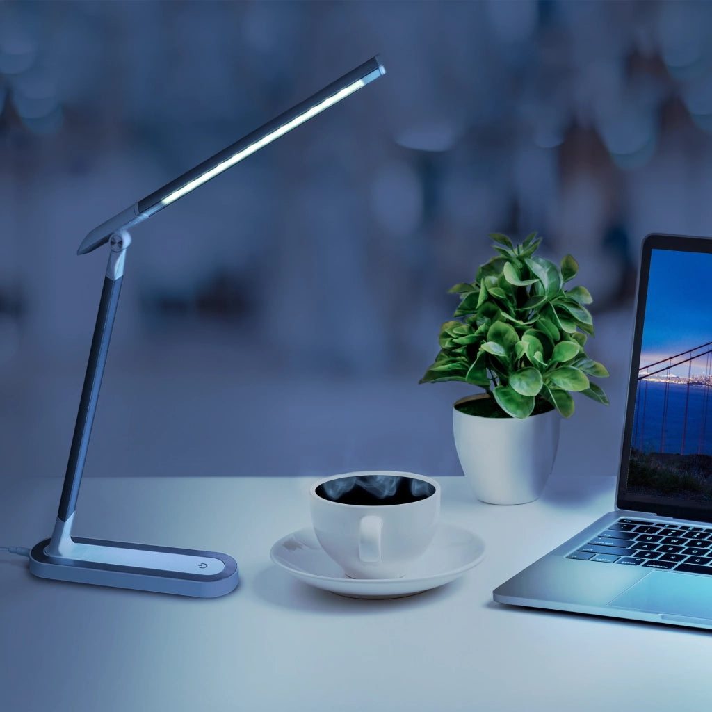 Lampada da scrivania LED 4000K dimmerabile USB Polux
