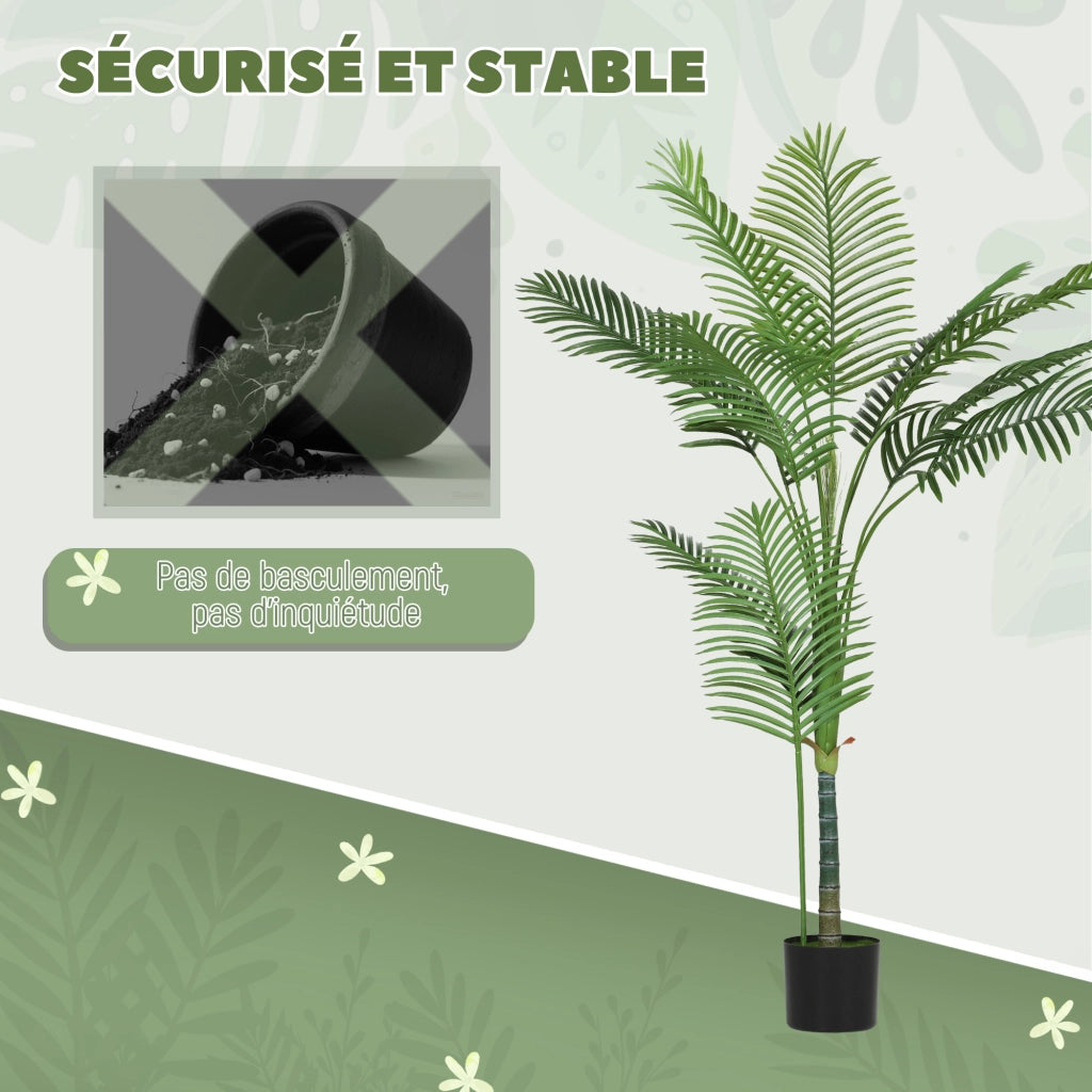Palma artificiale con vaso ¨C Minimal ¨C 150 cm verde