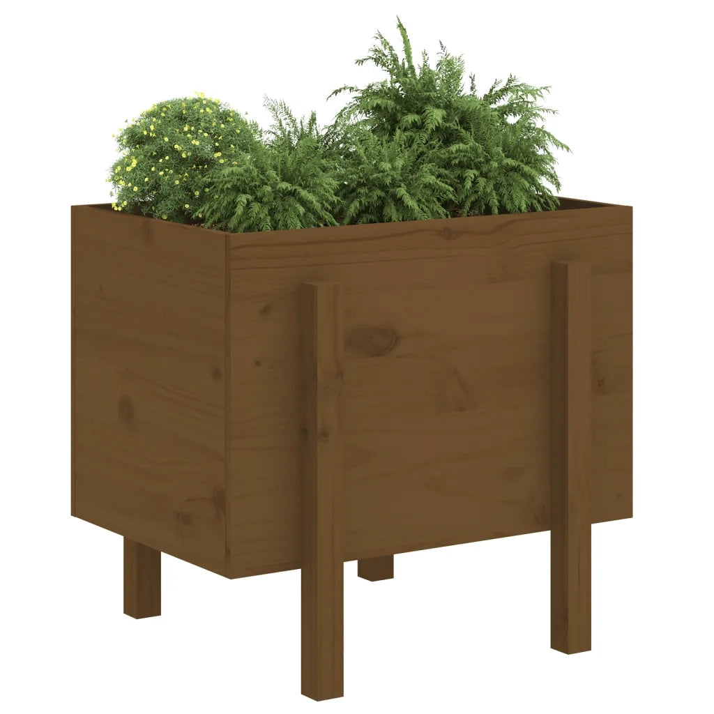 Fioriera da Giardino Ambra 62x50x57 cm Legno Massello di Pino 825208