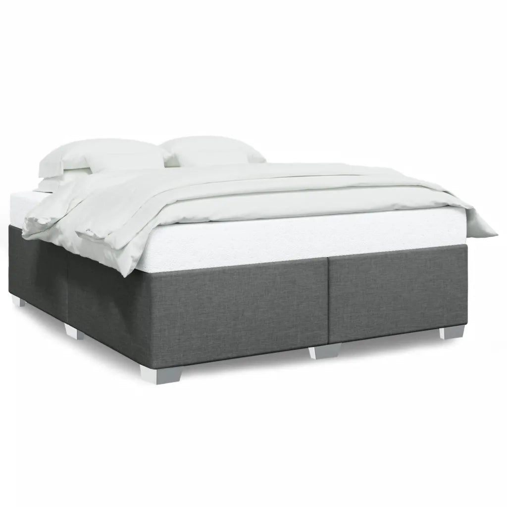 Giroletto senza Materasso-Struttura Letto Grigio Scuro 180x200 cm Tessuto 977926