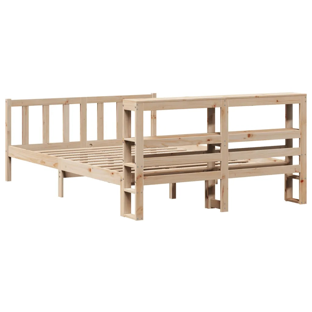 Letto senza Materasso 140x200 cm in Legno Massello di Pino 3305761