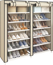 Raccoglitore di Scarpe Indipendente Portatile per Scarpe, Beige