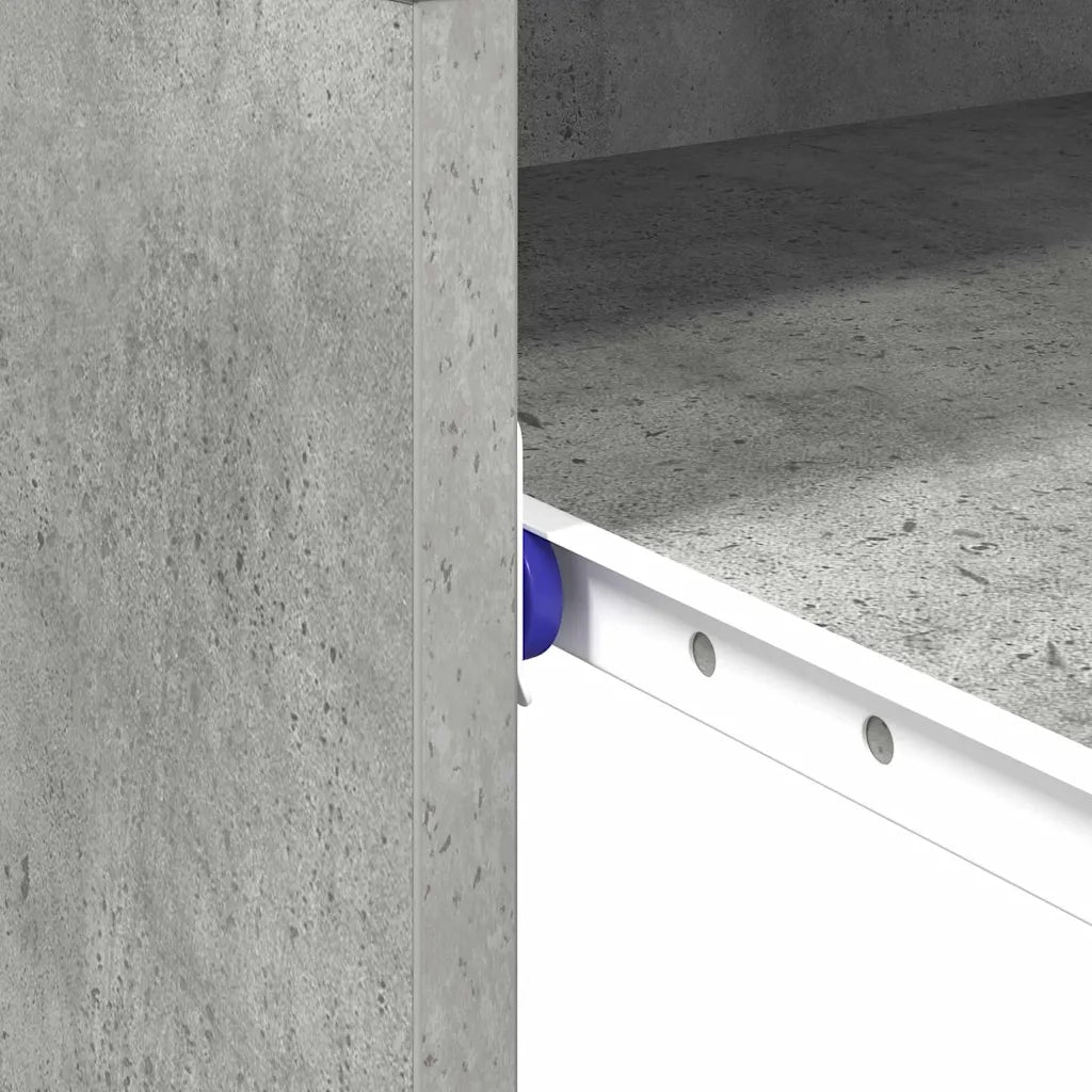 Scrivania | Tavolo da Ufficio Grigio cemento 77.5 x 43 x 79 cm Legno multistrato
