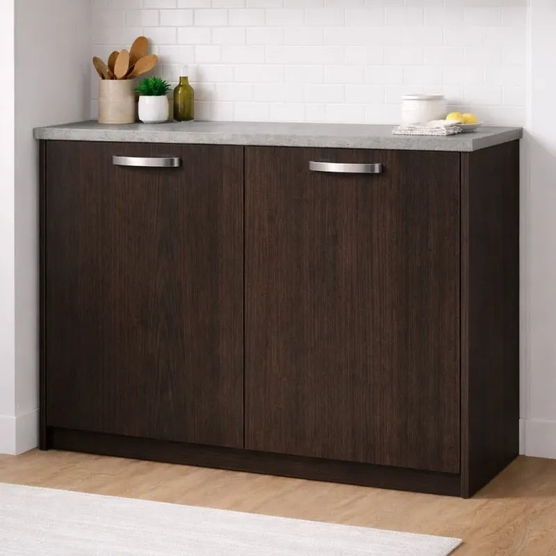 Anta per mobili in Legno nobilitato Compresa di Maniglia 90x45 Wenge