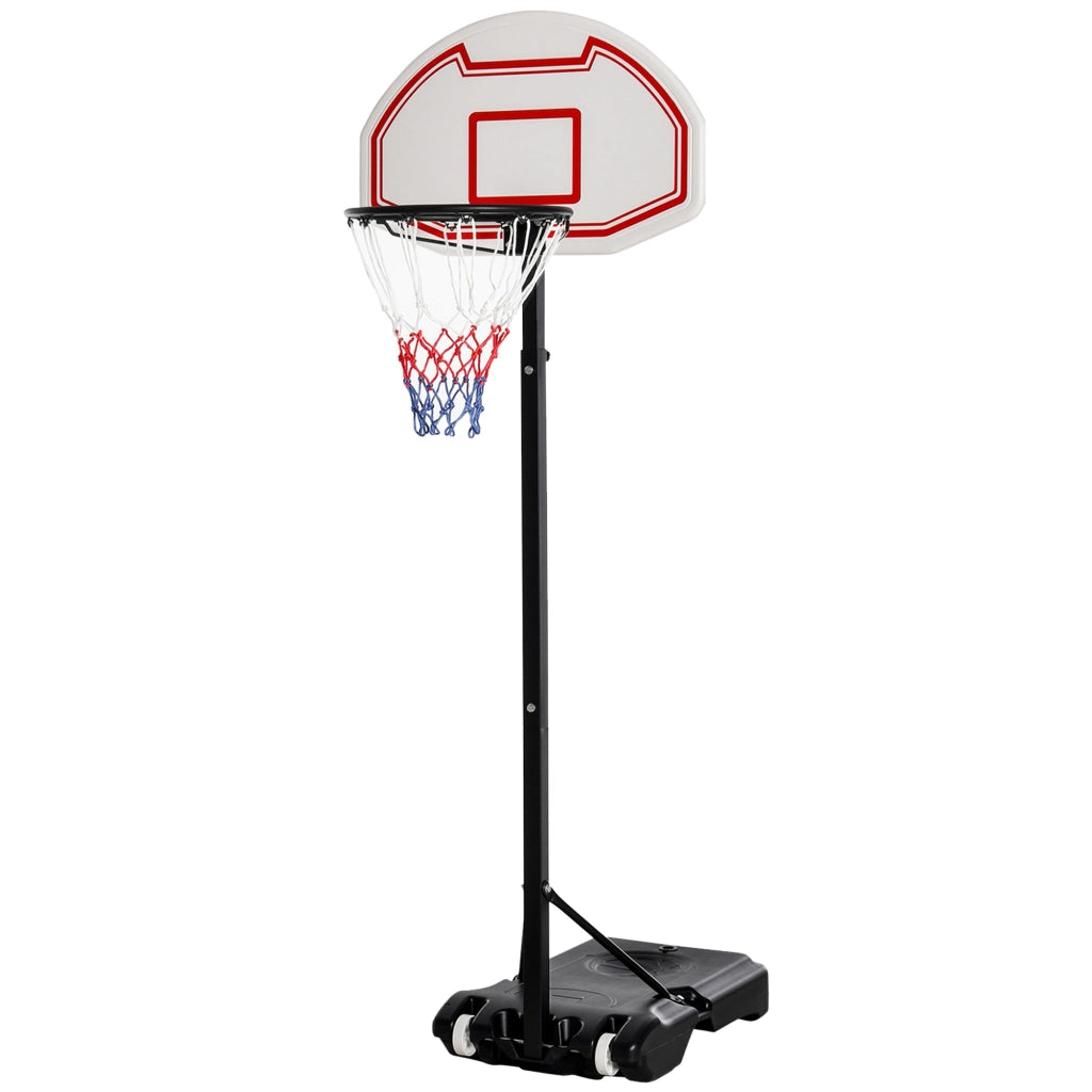 Canestro da Basket da Esterno ¨C Xylo ¨C Acciaio Regolabile 73x49x194-249 cm