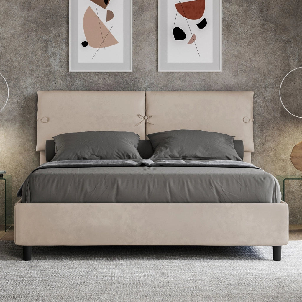 Letto Matrimoniale 160x200 cm con Rete Sleeper Sabbia