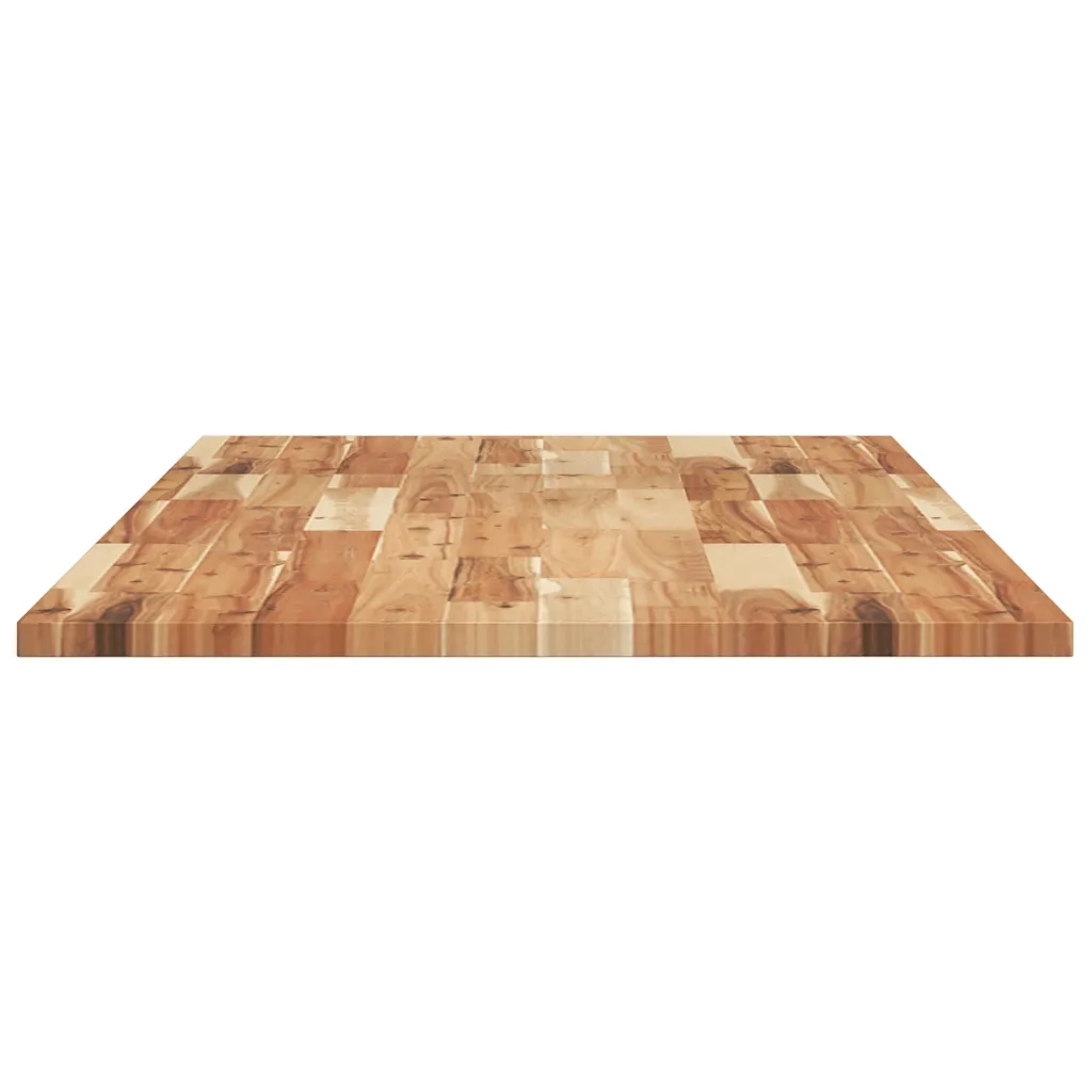 Piano Tavolo Rettangolare 120x60x2cm Legno Massello di Acacia 4008826