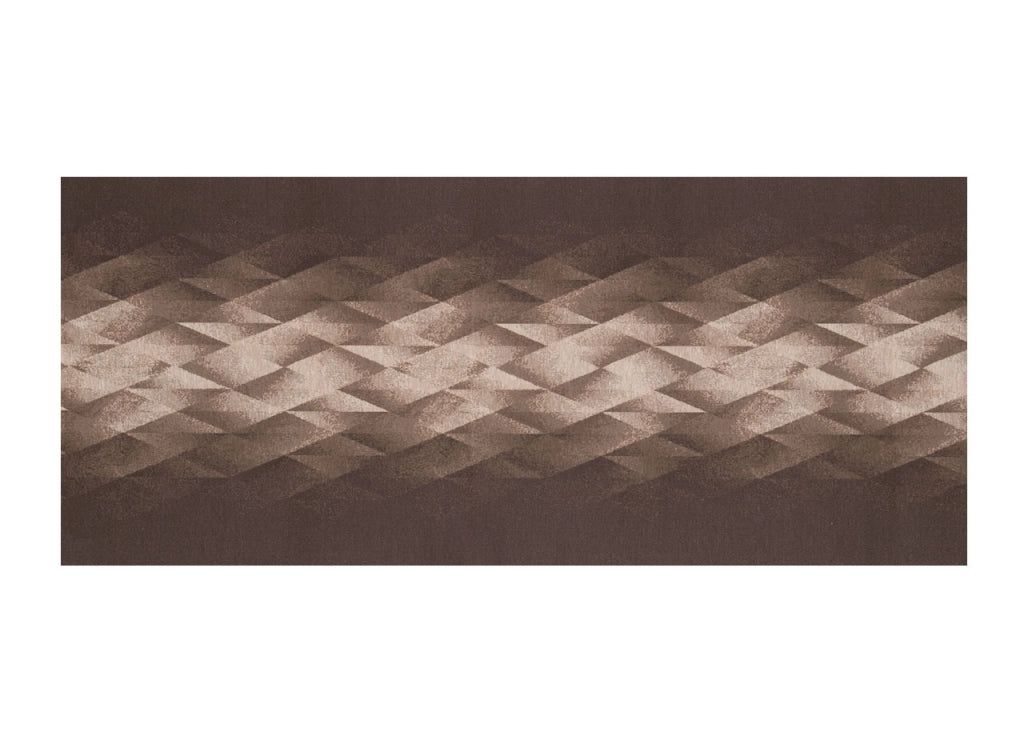 Tappeto Passatoia Tessuto Jacquard Linea Emozioni Dis. Diamante Marrone - 57x400 - Marrone