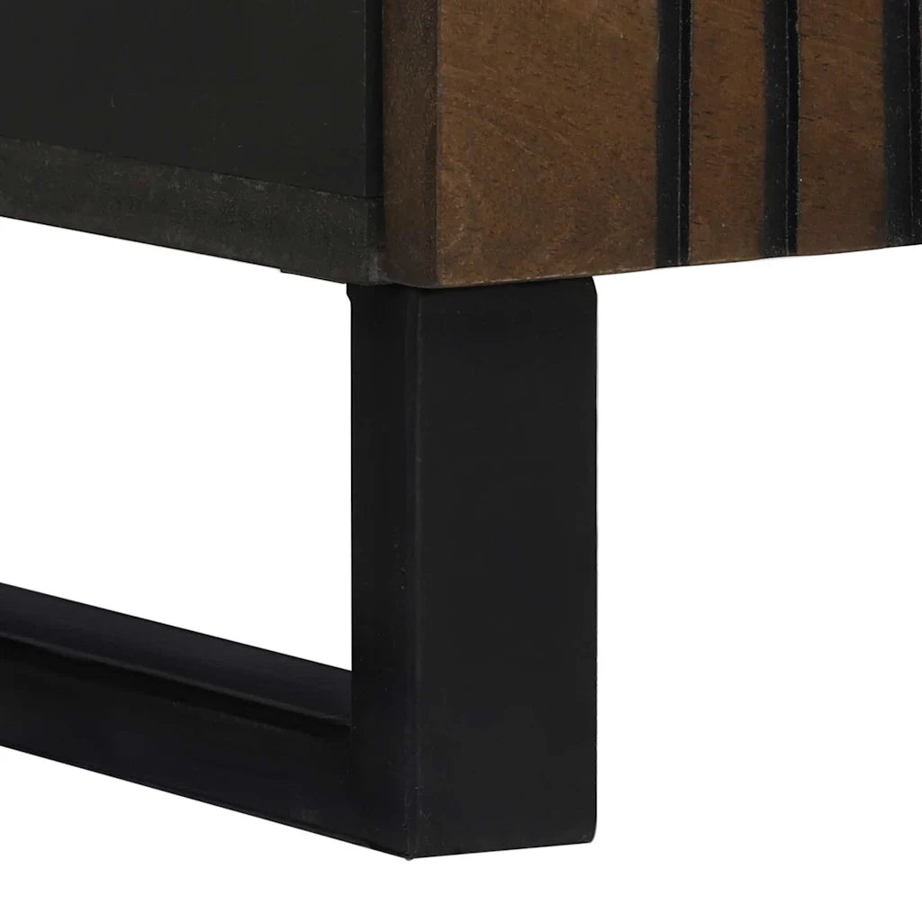 Armadio da Notte Noce 50 x 33 x 60 cm Legno massello di acacia 4018019